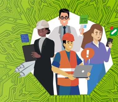 Poster-Motiv der EU-OSHA-Kampagne Poster-Motiv der EU-OSHA-Kampagne